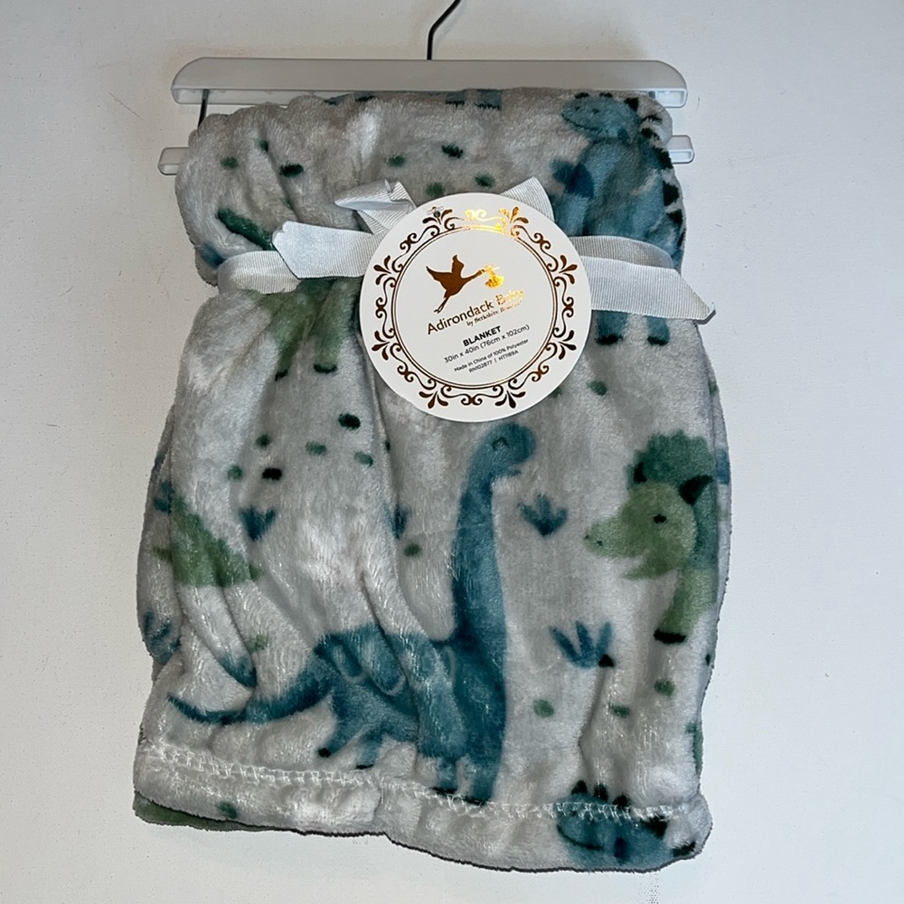 Dinosaur Triceratops Adirondack Berkshire security Blanket Baby Boy T-Rex